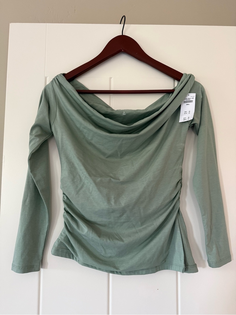 Abercrombie- Long Sleeve Top in Sage Green